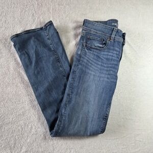 american eagle jeans women size 8 long Kick Boot Flare Médium Wash Stretch